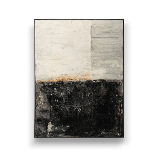 Abstract art piece with a gradient from light to dark on a black background