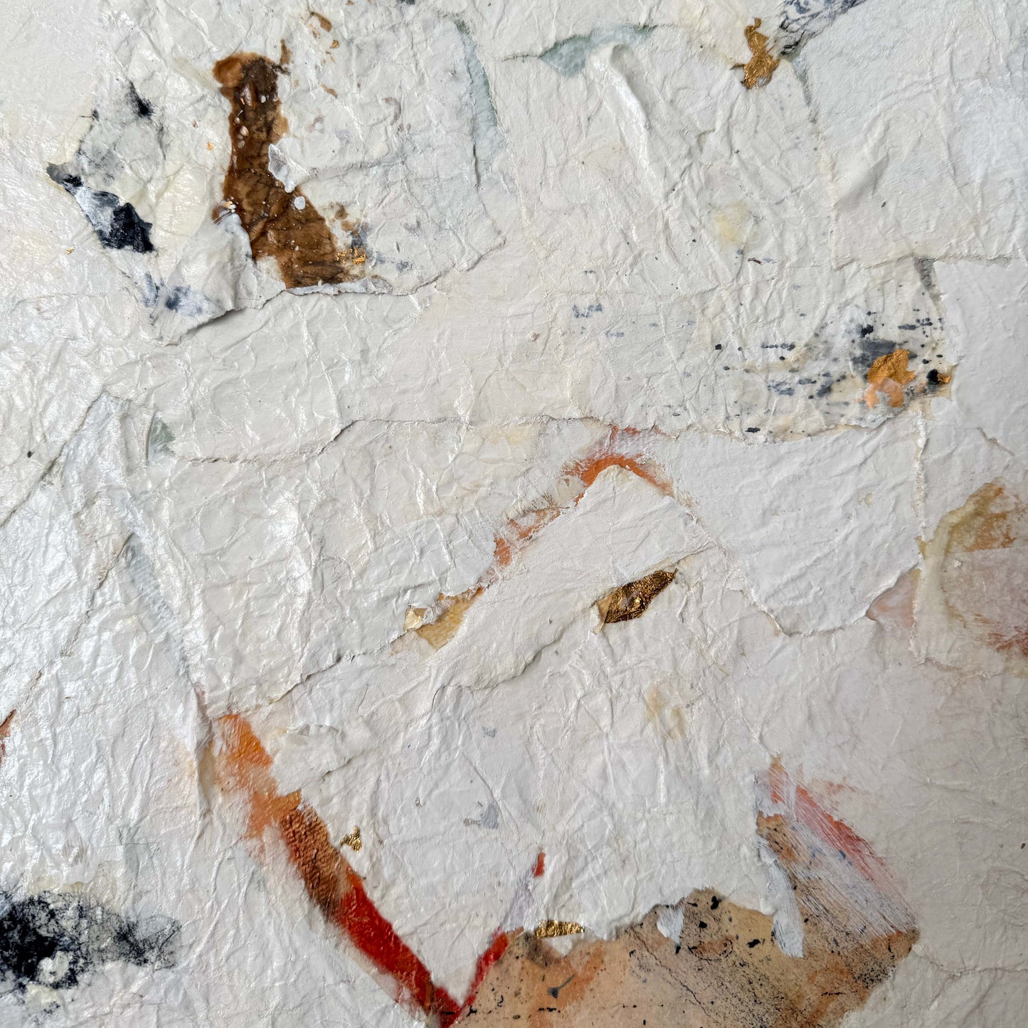 Abstract art with textured surface and multicolors
