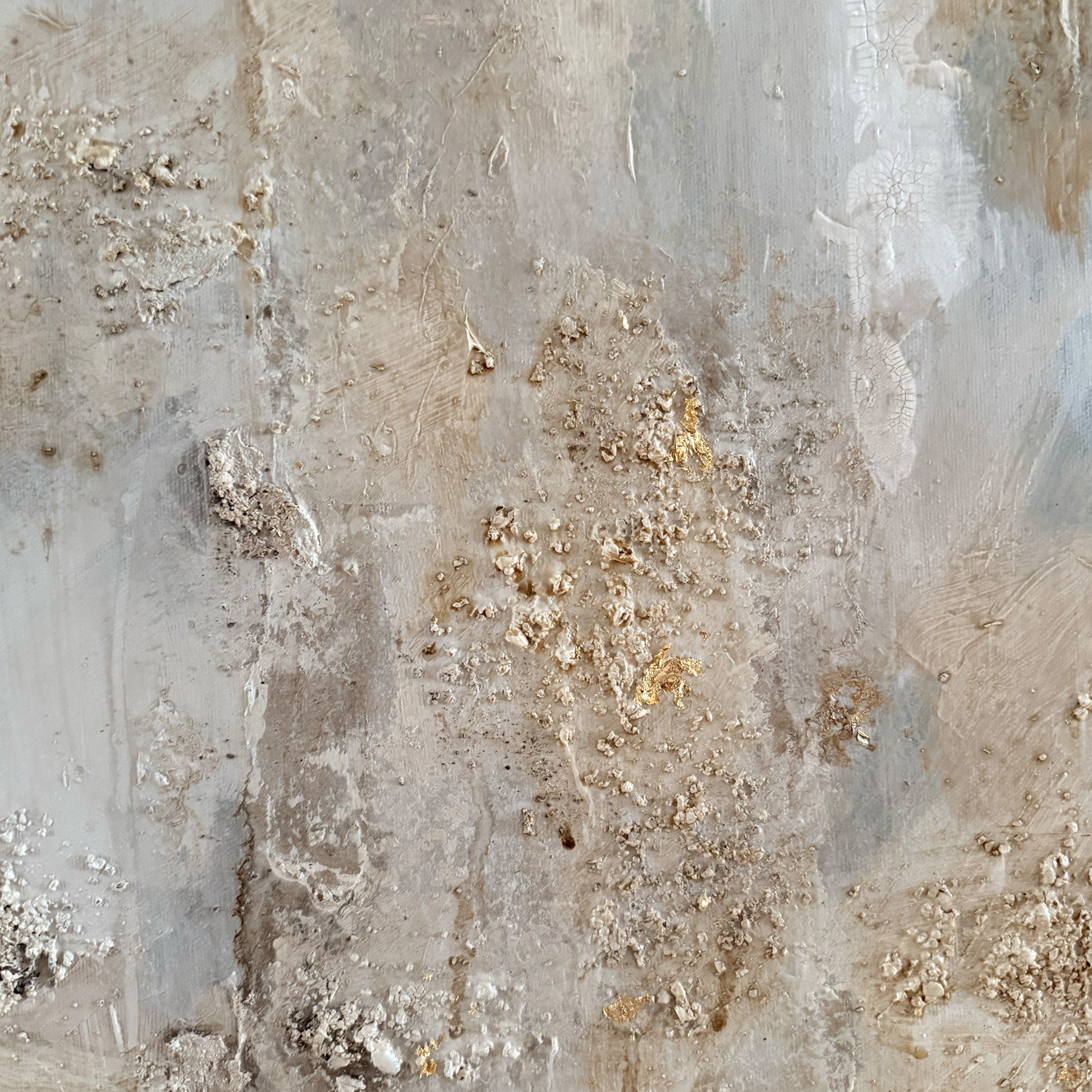 Close-up of a textured surface with gold specks